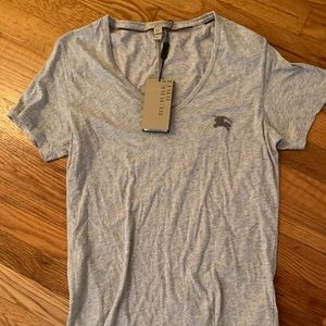 NWT WOMEN’S Burberry Brit Grey Vneck